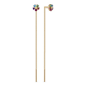 Серьги Иллада - Серебро 925, Фианит (арт. сп140084-1)