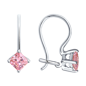 Серьги SOKOLOV - Серебро 925, Фианит (арт. 94020583)