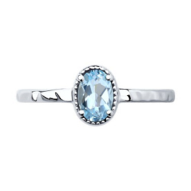 Кольцо SOKOLOV - Серебро 925, Топаз (арт. 92012088)