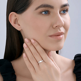 Кольцо SOKOLOV - Серебро 925, Фианит (арт. 94014640)