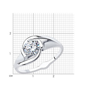 Кольцо Diamant - Серебро 925, Фианит (арт. 94-110-00653-1)
