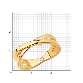 Кольцо Diamant - Серебро 925, Фианит (арт. 93-110-02031-2)