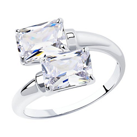 Кольцо SOKOLOV - Серебро 925, Фианит (арт. 94012075)