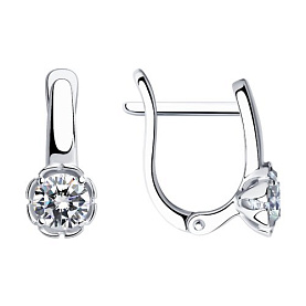 Серьги SOKOLOV - Серебро 925, Фианит (арт. 94021958)