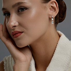 Серьги SOKOLOV - Серебро 925, Топаз (арт. 92025351)