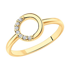 Кольцо SOKOLOV - Серебро 925, Фианит (арт. 93011013)