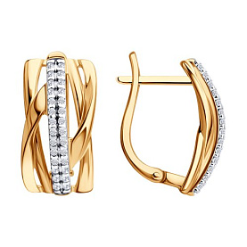 Серьги SOKOLOV - Серебро 925, Фианит (арт. 93022548)