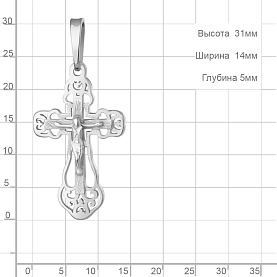 Подвеска Аквамарин - Серебро 925 (арт. 12933.5)