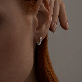 Серьги SOKOLOV - Серебро 925, Фианит (арт. 94024424)