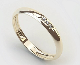 Кольцо ЮП Цитрин - Золото 585, Фианит (арт. ОК30008)