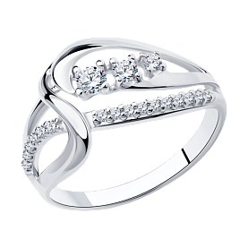 Кольцо Diamant - Серебро 925, Фианит (арт. 94-110-00759-1)