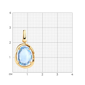 Подвеска SOKOLOV - Золото 375, Топаз (арт. 37732156)