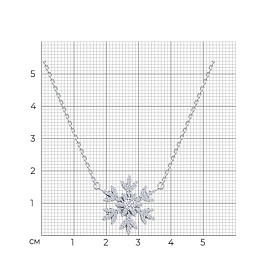 Колье SOKOLOV - Серебро 925, Фианит (арт. 94071289-91)