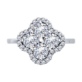 Кольцо SOKOLOV - Серебро 925, Фианит (арт. 94014133-91)