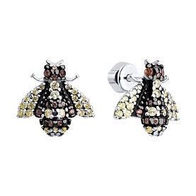 Серьги SOKOLOV - Серебро 925, Фианит (арт. 94026828)