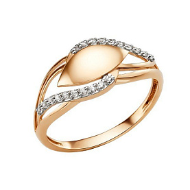 Кольцо ЮФ Династия - Золото 375, Фианит (арт. 011481-5102)