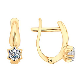 Серьги SOKOLOV - Серебро 925, Фианит (арт. 93022369)