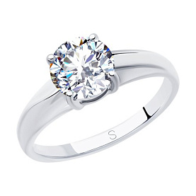 Кольцо SOKOLOV - Серебро 925, Фианит (арт. 94012830)