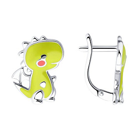 Серьги SOKOLOV - Серебро 925, Эмаль (арт. 94026441)