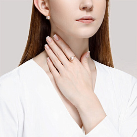 Серьги SOKOLOV - Золото 375, Жемчуг культивированный, Фианит (арт. 37792329)