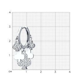 Серьга SOKOLOV - Серебро 925, Фианит (арт. 94170359)