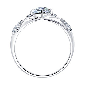 Кольцо SOKOLOV - Серебро 925, Фианит (арт. 94012216)