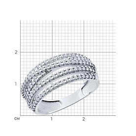 Кольцо SOKOLOV - Серебро 925, Фианит (арт. 94013846)