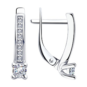 Серьги Diamant - Серебро 925, Фианит (арт. 94-120-01573-1)