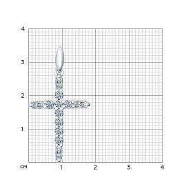 Подвеска SOKOLOV - Серебро 925, Фианит (арт. 94031380)