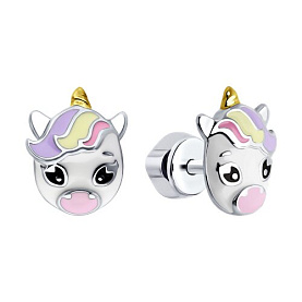 Серьги SOKOLOV - Серебро 925, Эмаль (арт. 94026791)