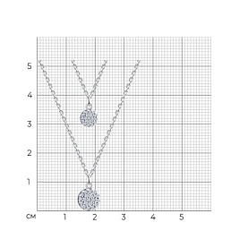 Колье SOKOLOV - Серебро 925, Фианит (арт. 94071219)