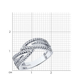 Кольцо SOKOLOV - Серебро 925, Фианит (арт. 94014163)