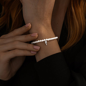 Браслет SOKOLOV - Серебро 925, Жемчуг имитация (арт. 94050981)