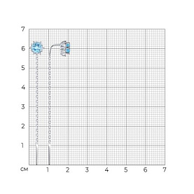 Серьги SOKOLOV - Серебро 925, Топаз, Фианит (арт. 92022158)