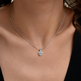 Подвеска SOKOLOV - Серебро 925, Топаз, Фианит (арт. 92030891)