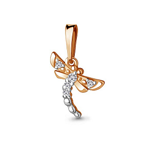 Подвеска Аквамарин - Золото 375, Фианит (арт. 24528.8)