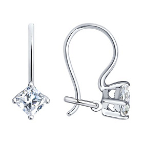 Серьги SOKOLOV - Серебро 925, Фианит (арт. 94020581)