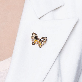 Брошь SOKOLOV - Серебро 925, Фианит (арт. 93040020)