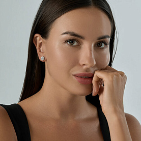Серьги SOKOLOV - Серебро 925, Фианит (арт. 94022565)