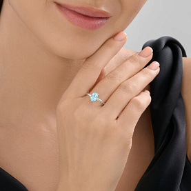 Кольцо SOKOLOV - Серебро 925, Топаз (арт. 92014647)