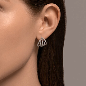 Серьги SOKOLOV - Серебро 925, Фианит (арт. 94026660)