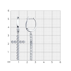 Серьги SOKOLOV - Серебро 925, Фианит (арт. 94027088)