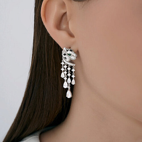 Серьги SOKOLOV - Серебро 925, Фианит (арт. 94027316)