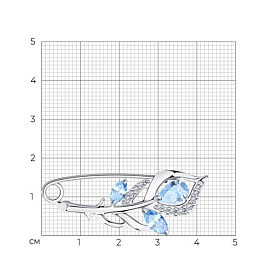 Булавка Diamant - Серебро 925, Фианит (арт. 94-140-00615-2)