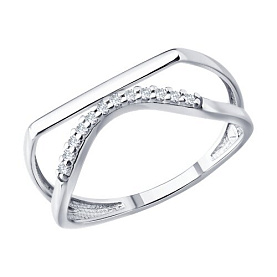 Кольцо SOKOLOV - Серебро 925, Фианит (арт. 94014842)