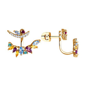 Серьги SOKOLOV - Серебро 925, Фианит (арт. 93022430)