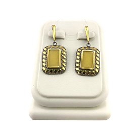 Серьги Янтарная волна - Серебро 925, Янтарь (арт. 821324б)