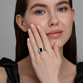 Кольцо SOKOLOV - Серебро 925, Фианит, Эмаль (арт. 94014266)