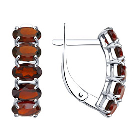 Серьги SOKOLOV - Серебро 925, Гранат (арт. 92021029)