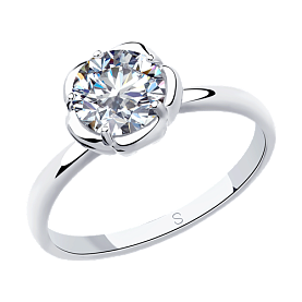 Кольцо SOKOLOV - Серебро 925, Фианит (арт. 94012957)